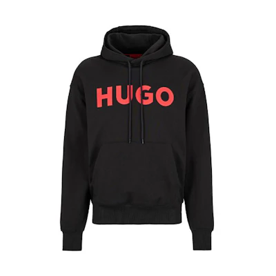 HUGO BOSS FW22 Black Pullover Sweatshirt with Casual Letter Print 50490614-001
