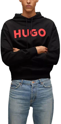 HUGO BOSS FW22 Sudadera Negra Casual con Estampado de Letras. 50490614-001 Lookbook HUGO BOSS FW22 Sudadera Negra Casual con Estampado de Letras. 50490614-001