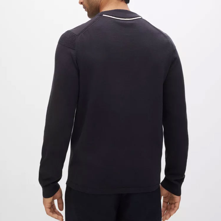 Purchase HUGO BOSS FW22 藍色胸前字母印花套頭衫 50475138-402