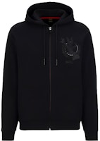 HUGO BOSS FW22 Bugs Bunny Embroidered Black Hoodie for Men. 50483821-001 HUGO BOSS FW22 Bugs Bunny Embroidered Black Hoodie for Men. 50483821-001