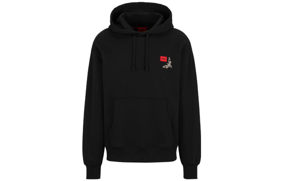 HUGO BOSS FW22 Butterfly Print Hoodie Black 50484748-001