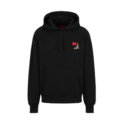 HUGO BOSS FW22 Butterfly Print Hoodie Black 50484748-001