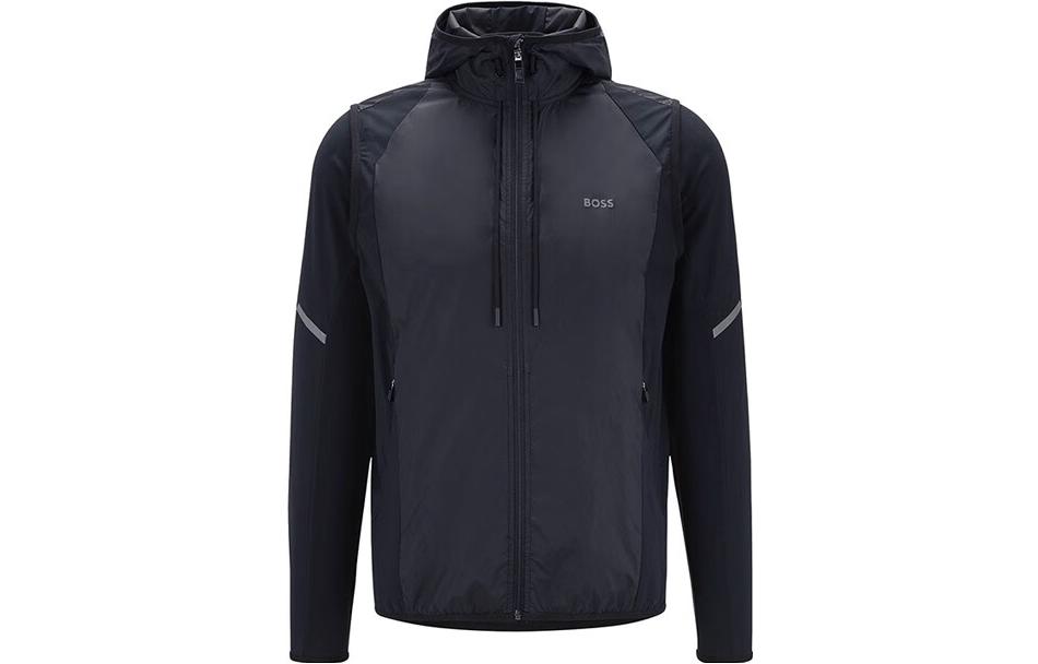 HUGO BOSS FW22 Colorblock 3-in-1 Detachable Hooded Jacket Black Men’s 50476945-001