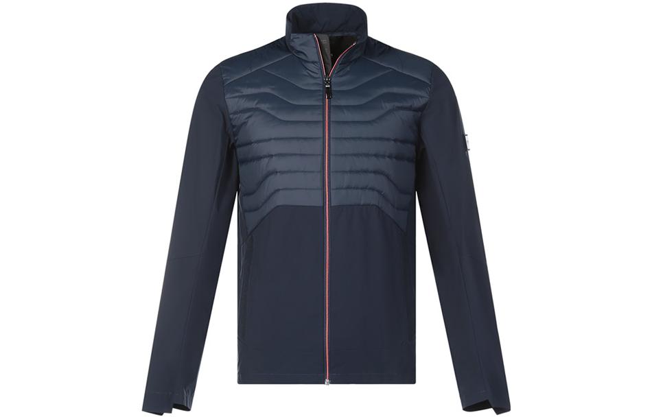 HUGO BOSS FW22 Colorblock Logo Patch Zip Jacket Navy  Cotton Coat. 50452230-410 圖 2