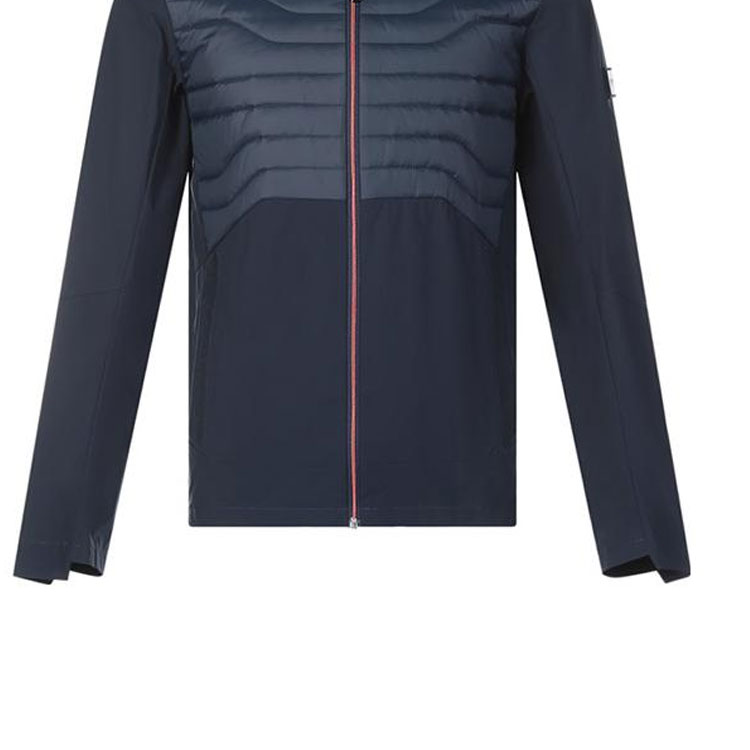 HUGO BOSS FW22 Colorblock Logo Patch Zip Jacket Navy  Cotton Coat. 50452230-410 圖 7