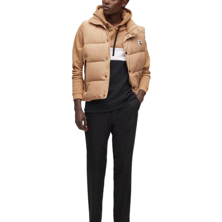 Lookbook HUGO BOSS 22秋冬拼色連帽衛衣 卡其色 50480672-260