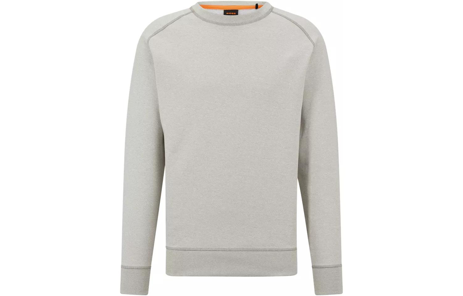 HUGO BOSS FW22 Crewneck Long Sleeve Sweatshirt Light Gray 50472267-037