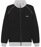 HUGO BOSS FW22 Embroidered Logo Patchwork Zip Jacket Men’s Black 50469548-001 HUGO BOSS FW22 Embroidered Logo Patchwork Zip Jacket Men’s Black 50469548-001