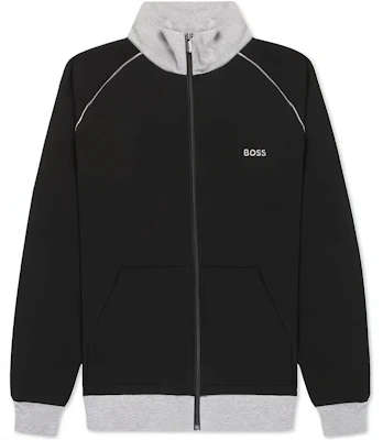 雨果博斯 FW22 男士刺绣标志拼接拉链夹克 黑色 50469548-001 Buy 雨果博斯 FW22 男士刺绣标志拼接拉链夹克 黑色 50469548-001