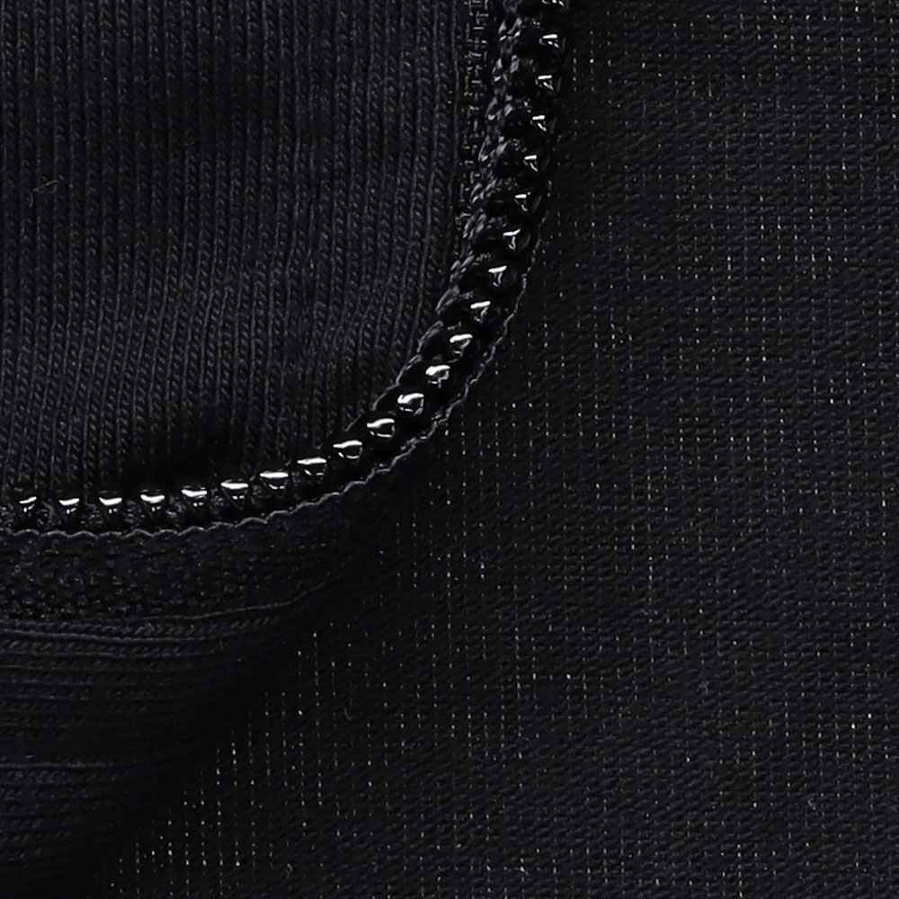 Details for 雨果博斯 FW22 男士刺绣标志拼接拉链夹克 黑色 50469548-001