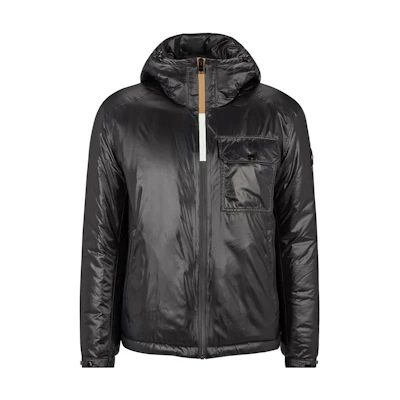 HUGO BOSS FW22 Glossy Hooded Jacket Black Outerwear 50478849-001