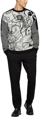 HUGO BOSS 2022秋冬男士灰色提花圖案套頭毛衣 50462428-100 Lookbook HUGO BOSS 2022秋冬男士灰色提花圖案套頭毛衣 50462428-100