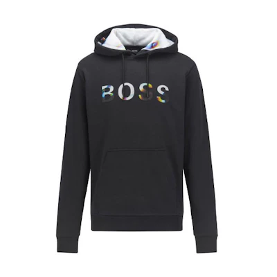 HUGO BOSS FW22 Letter Pattern Hoodie Black Fashion 50466810-001