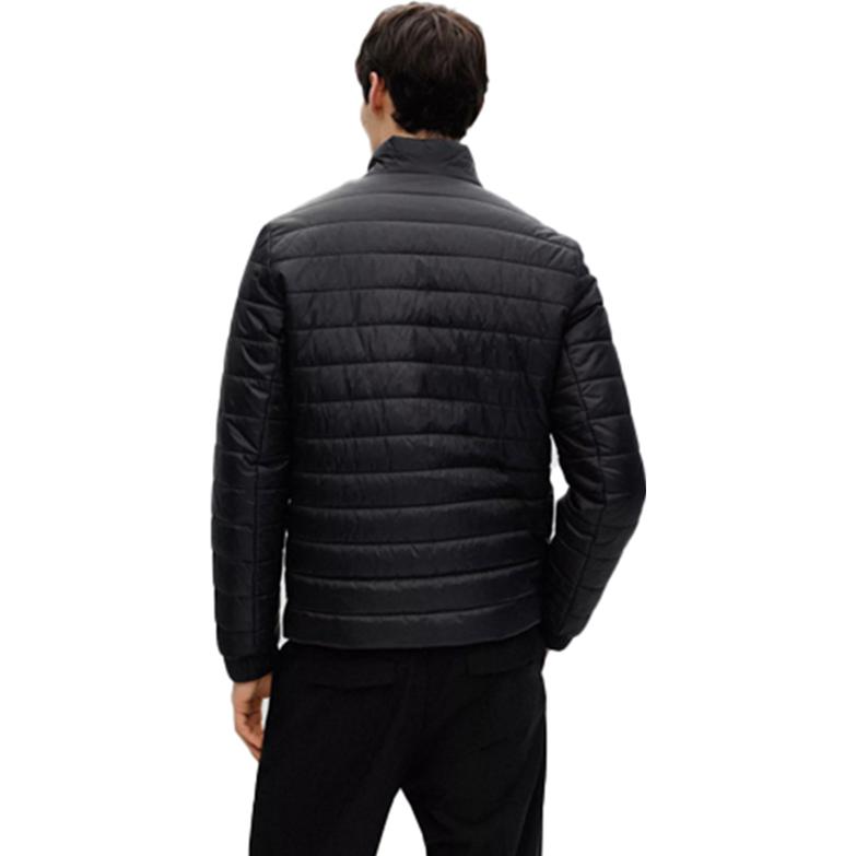 Purchase HUGO BOSS 男士黑色轻便拉链夹克 FW22 带标志 50468719 001 50468719-001