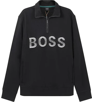 HUGO BOSS FW22 標誌半拉鍊長袖運動衫 黑色 50472242-001 Buy HUGO BOSS FW22 標誌半拉鍊長袖運動衫 黑色 50472242-001