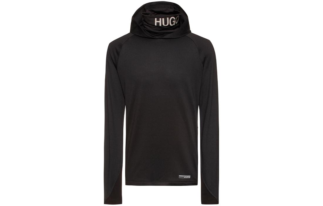HUGO BOSS FW22 Logo Hoodie Pullover Black 50460996-001