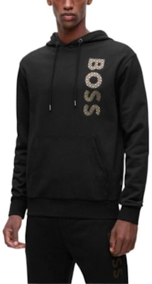 HUGO BOSS FW22 黑色Logo印花連帽衫長袖上衣。 50481746-001 Purchase HUGO BOSS FW22 黑色Logo印花連帽衫長袖上衣。 50481746-001