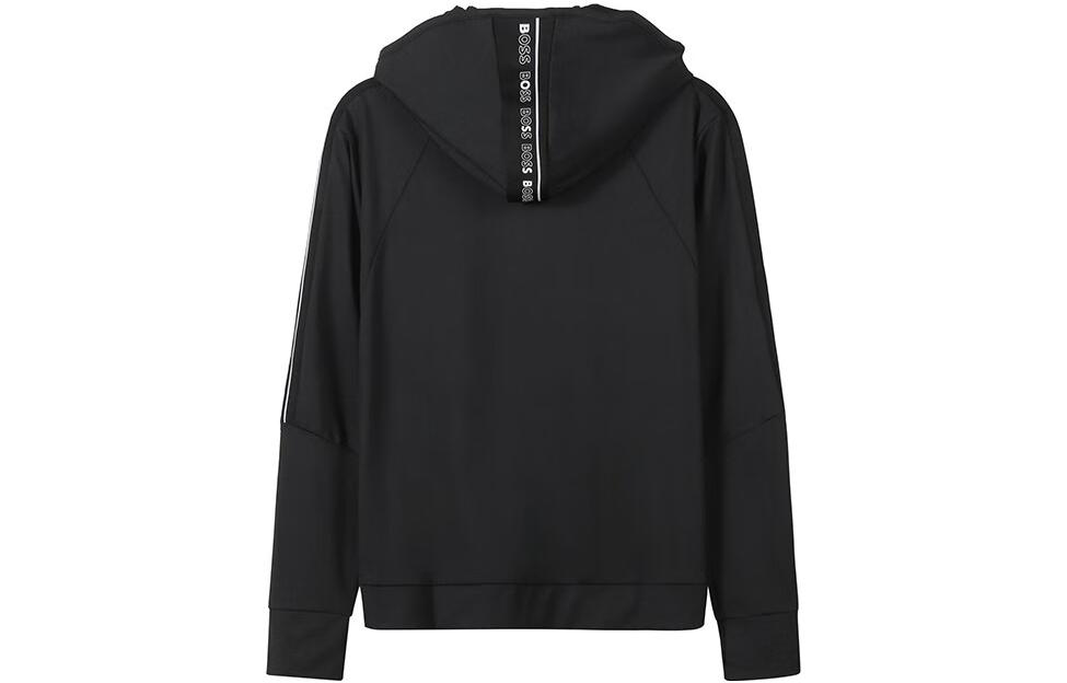 HUGO BOSS FW22 Logo Tape Hooded Zip-Up Jacket Men’s Black 50472367-001 圖 3
