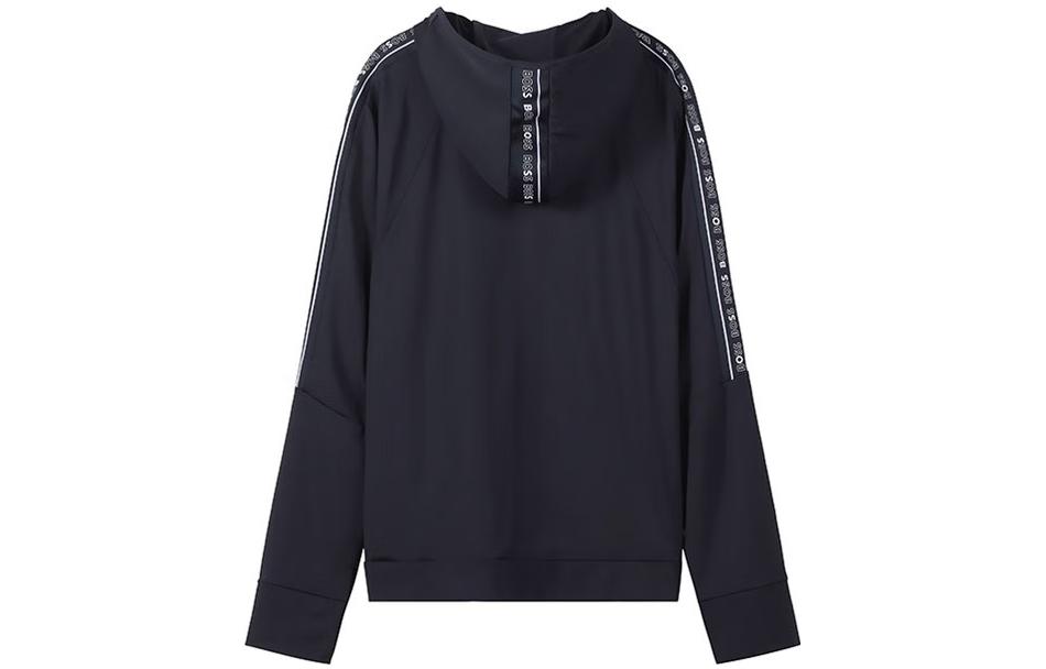 HUGO BOSS FW22 Navy Zip-Up Hoodie Jacket with Logo Detailing 50472367-402 圖 3
