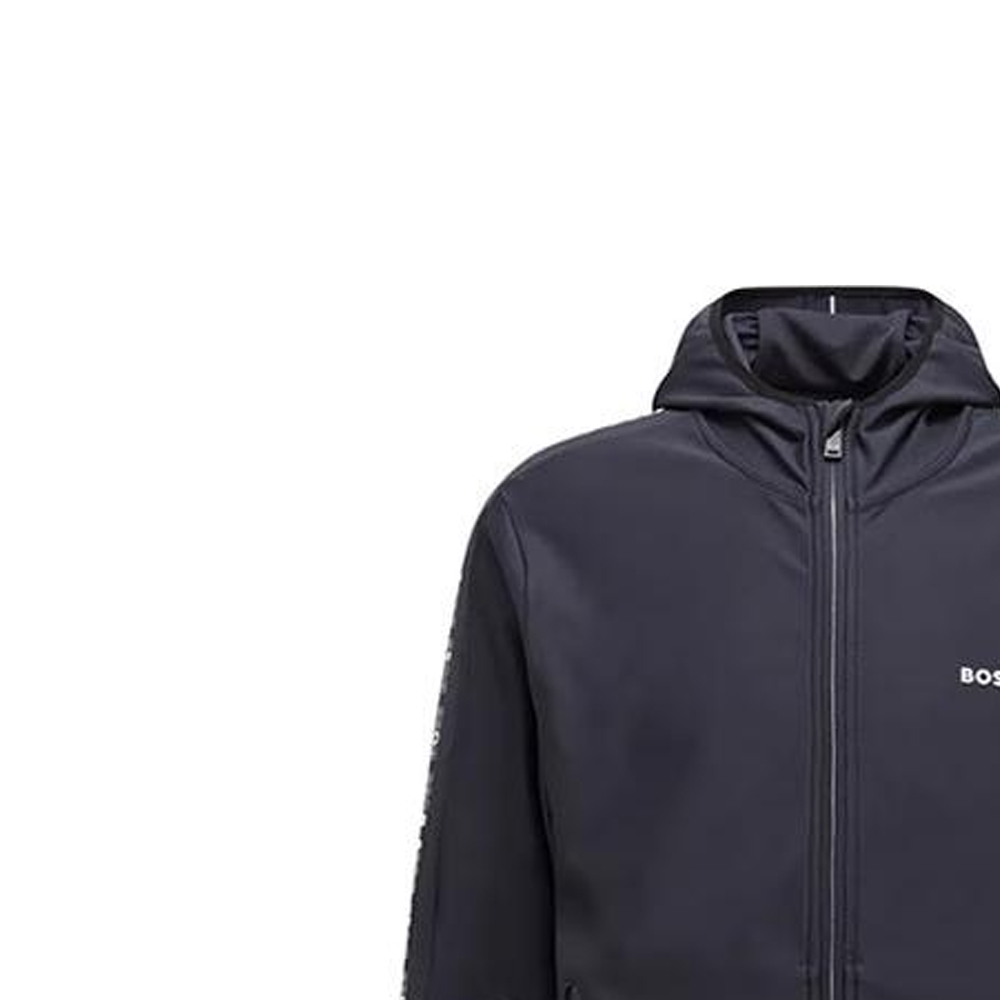 HUGO BOSS FW22 Navy Zip-Up Hoodie Jacket with Logo Detailing 50472367-402 圖 7