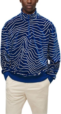 HUGO BOSS FW22 藍色圖案半拉鍊運動衛衣 男款 50476172-429 Shop HUGO BOSS FW22 藍色圖案半拉鍊運動衛衣 男款 50476172-429