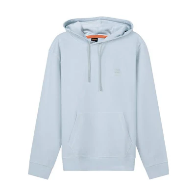 HUGO BOSS FW22 Plain Logo Pullover Sweatshirt Light Blue () 50468445-337
