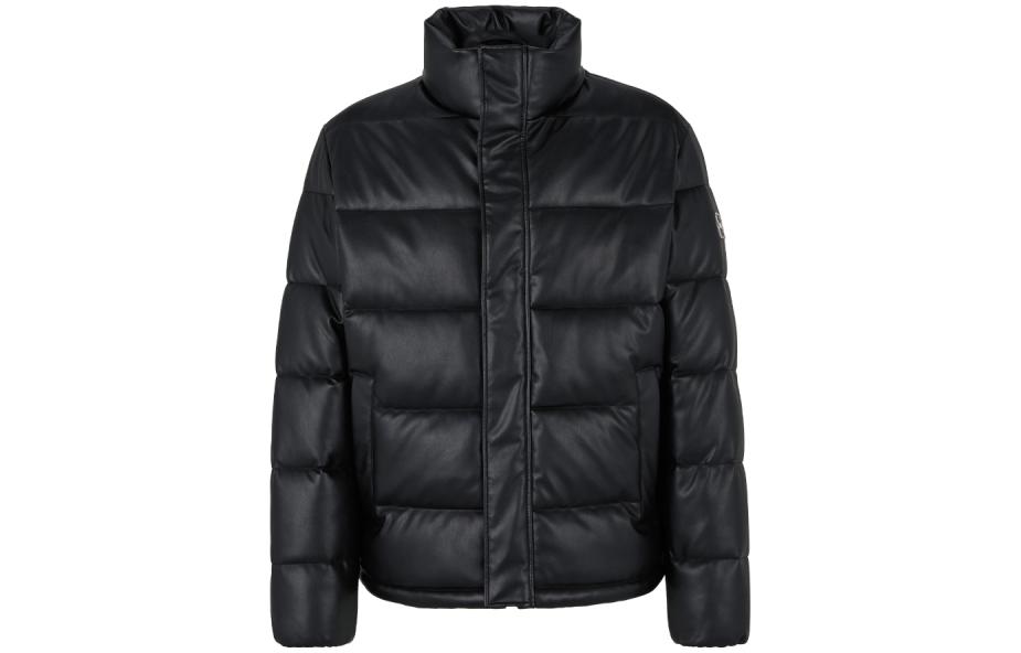 HUGO BOSS FW22 Quilted Stand Collar Cotton Jacket Black 50474656-001