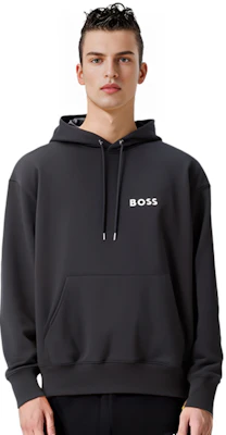HUGO BOSS FW22 Baju Sweater Kasual Warna Hitam 50472985-001 Shop HUGO BOSS FW22 Baju Sweater Kasual Warna Hitam 50472985-001