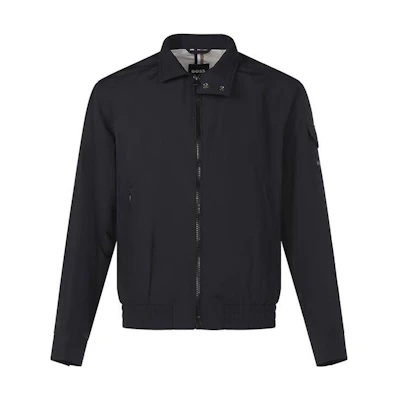 HUGO BOSS FW22 Solid Color Comfortable Zip Jacket - Black 50470139-001
