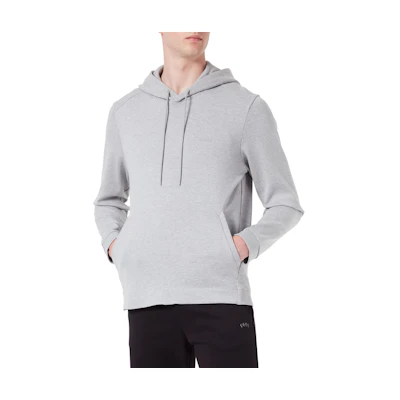 HUGO BOSS FW22 Solid Color Logo Hoodie Long Sleeve - Gray 50471849-059