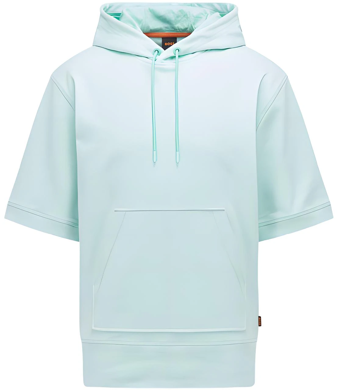 hugo-boss-fw-22-solid-color-short-sleeve-hoodie-light-green-50472256-338