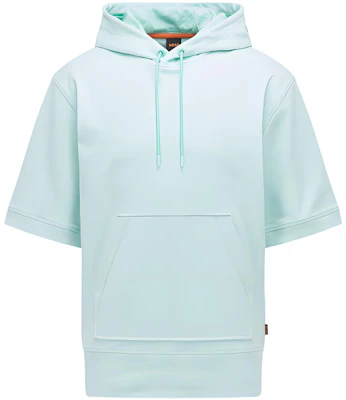 雨果博斯 FW22 纯色短袖连帽衫 浅绿色 50472256-338 Buy 雨果博斯 FW22 纯色短袖连帽衫 浅绿色 50472256-338
