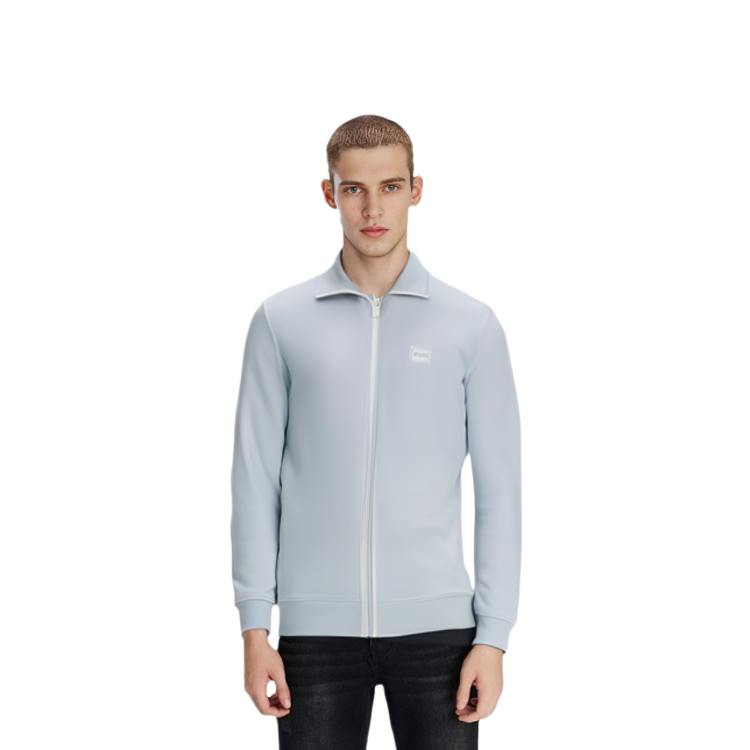 Purchase HUGO BOSS 男士淺藍色拉鍊撞色毛衣 - FW22款 50468428-337