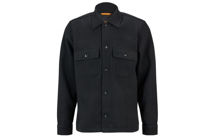 HUGO BOSS FW22 Solid Embroidered Logo Jacket Black 50476051-001