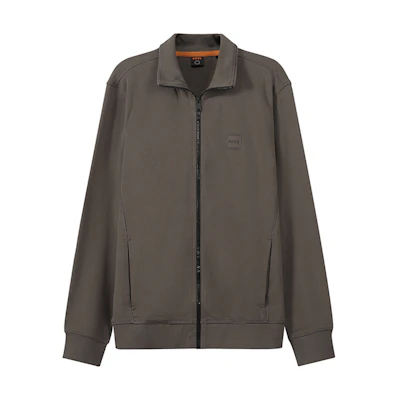 HUGO BOSS FW22 Solid Logo Full-Zip High Neck Jacket Green () 50468428-308
