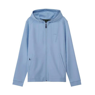 HUGO BOSS FW22 Solid Logo Patch Sweatshirt Light Blue 50469104-453
