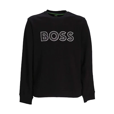 HUGO BOSS FW22 Solid Logo Print Sweatshirt Black 50483018-001