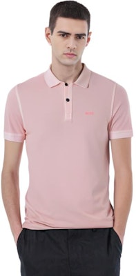 HUGO BOSS FW22 Solid Logo Printed Pink Short Sleeve Polo Shirt. 50468576-694 Purchase HUGO BOSS FW22 Solid Logo Printed Pink Short Sleeve Polo Shirt. 50468576-694