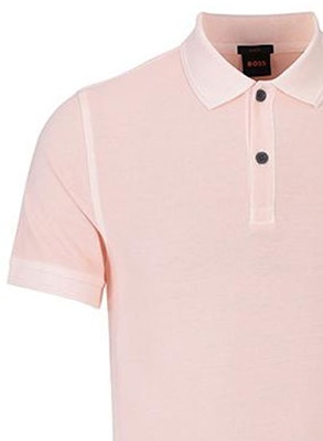 HUGO BOSS FW22 Solid Logo Printed Pink Short Sleeve Polo Shirt. 50468576-694 Sizing HUGO BOSS FW22 Solid Logo Printed Pink Short Sleeve Polo Shirt. 50468576-694