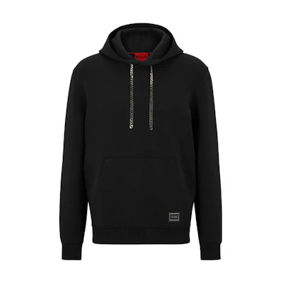 HUGO BOSS FW22 Solid Logo Pullover Hoodie Black 50482924-001