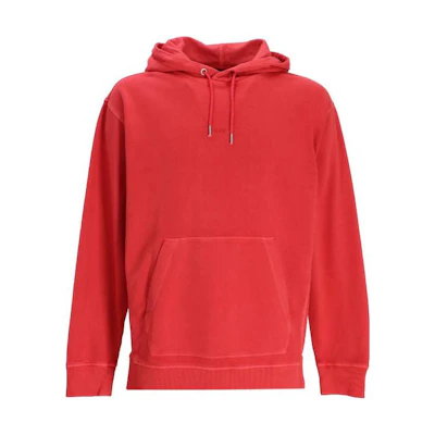 HUGO BOSS FW22 Solid Logo Pullover Hoodie Red Menswear 50472411-623