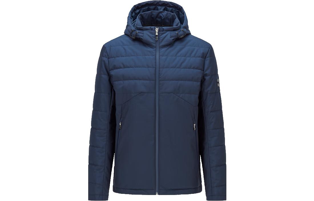 HUGO BOSS FW22 Solid Navy Blue Zip-Up Hoodie Jacket for Men. 50456984-410 圖 2