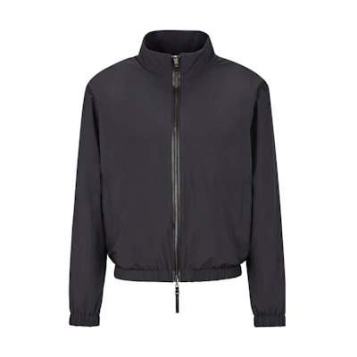 HUGO BOSS FW22 Solid Stand Collar Casual Jacket in Black 50468976-404