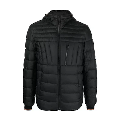 HUGO BOSS FW22 Solid Zip-Up Hoodie Jacket Men’s Black 50473894-001