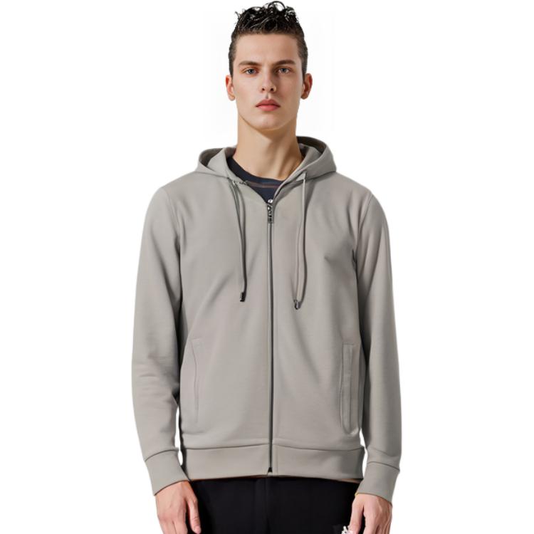 HUGO BOSS FW22 White Solid Color Zip-Up Sweatshirt Jacket 50471960-104 圖 4