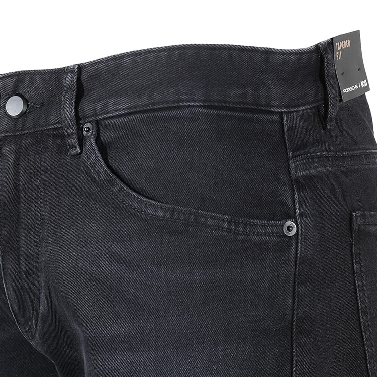 Details for HUGO BOSS FW23 黑灰色修身牛仔褲附拉鍊與腰帶環細節 50497052-004