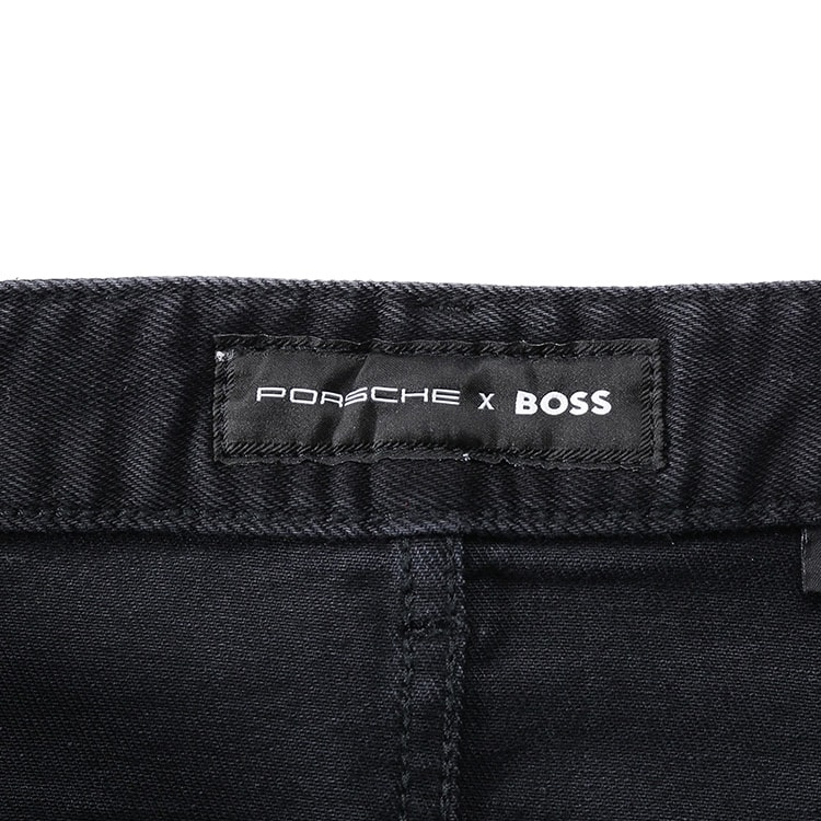 Sizing HUGO BOSS FW23 黑灰色修身牛仔褲附拉鍊與腰帶環細節 50497052-004