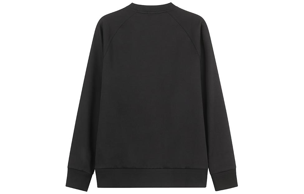 Lookbook HUGO BOSS FW23 黑色圓領休閒衛衣套頭衫。 50486951-001