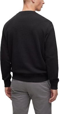 HUGO BOSS FW23 Black Loose-Fit Letter Print Crewneck Sweatshirt. 50487133-001 Shop HUGO BOSS FW23 Black Loose-Fit Letter Print Crewneck Sweatshirt. 50487133-001