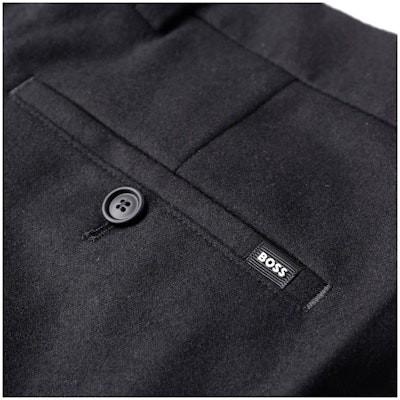 HUGO BOSS FW23 Black Mid-Rise Straight-Leg Casual Pants. 50502548-001 Purchase HUGO BOSS FW23 Black Mid-Rise Straight-Leg Casual Pants. 50502548-001